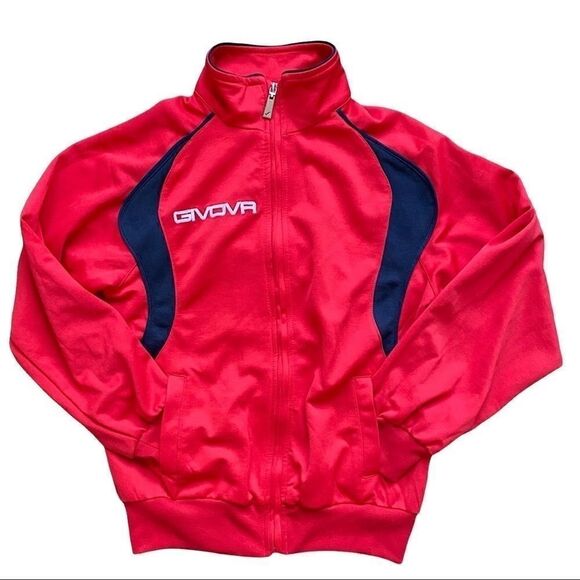 📌3/25 Givova Boys Mock Full Zip Track Jacket - Picture 1 of 12